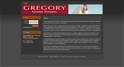 Desktop Screenshot of franquias.gregory.com.br